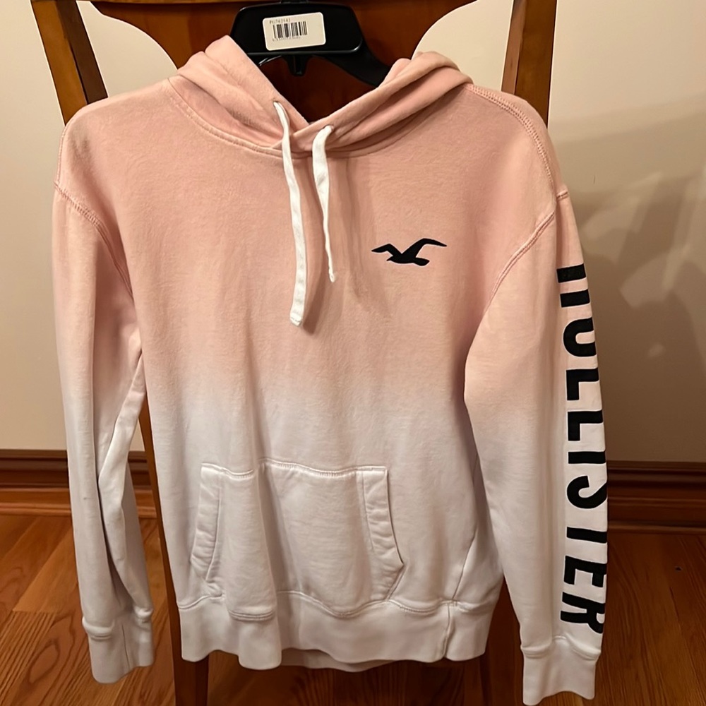 Hollister pink fadeaway hoodie